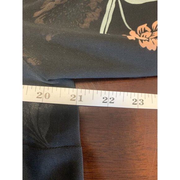 CAbi #5206 La Di Da Floral Sheer Ruffle Tiered Sleeve Blouse Size M - Picture 5 of 9